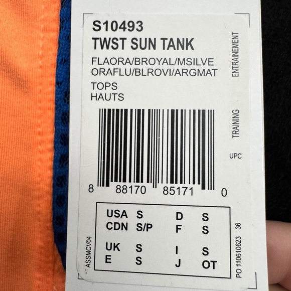 Adidas Twist Sun Tank Top Orange - Picture 9 of 11